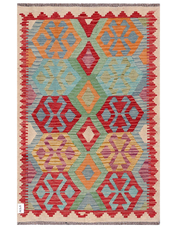 Maimana Afghanistan Kilim Rug - 154 x103 cm