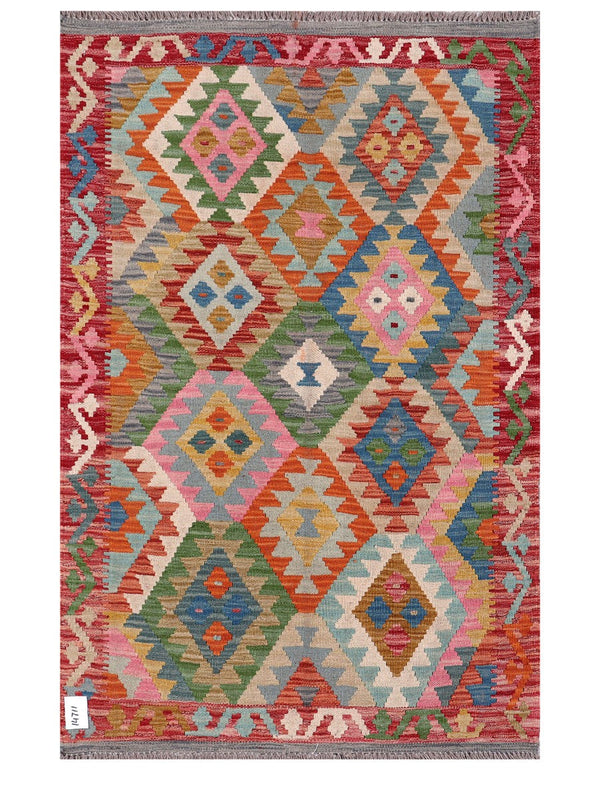 Maimana Afghanistan Kilim Rug - 154 x102 cm
