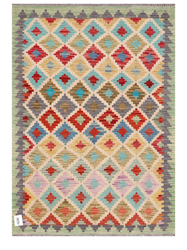 Maimana Afghanistan Kilim Rug - 149 x105 cm