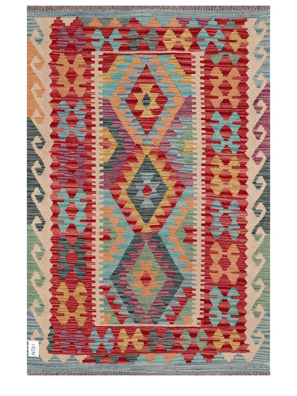 Maimana Afghanistan Kilim Rug - 153 x104 cm