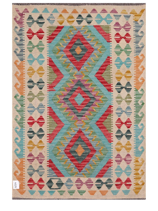 Maimana Afghanistan Kilim Rug - 149 x105 cm
