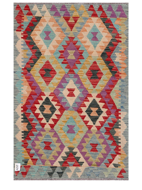 Maimana Afghanistan Kilim Rug - 149 x100 cm