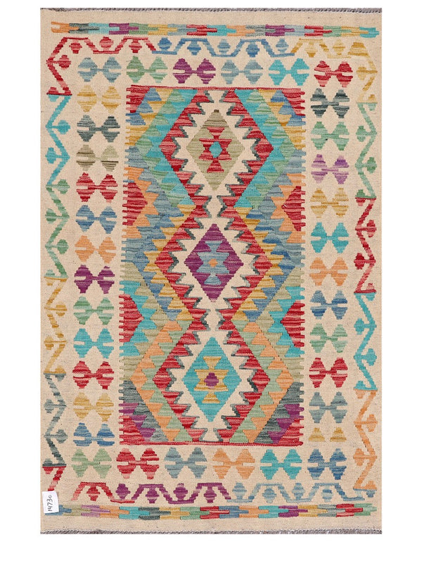 Maimana Afghanistan Kilim Rug - 155 x104 cm