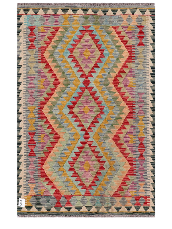 Maimana Afghanistan Kilim Rug - 162 x104 cm