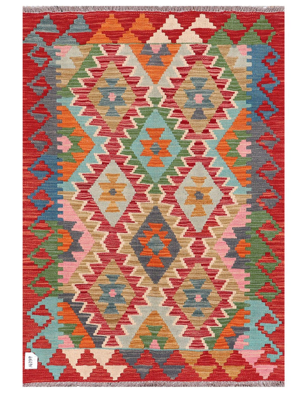 Maimana Afghanistan Kilim Rug - 147 x101 cm