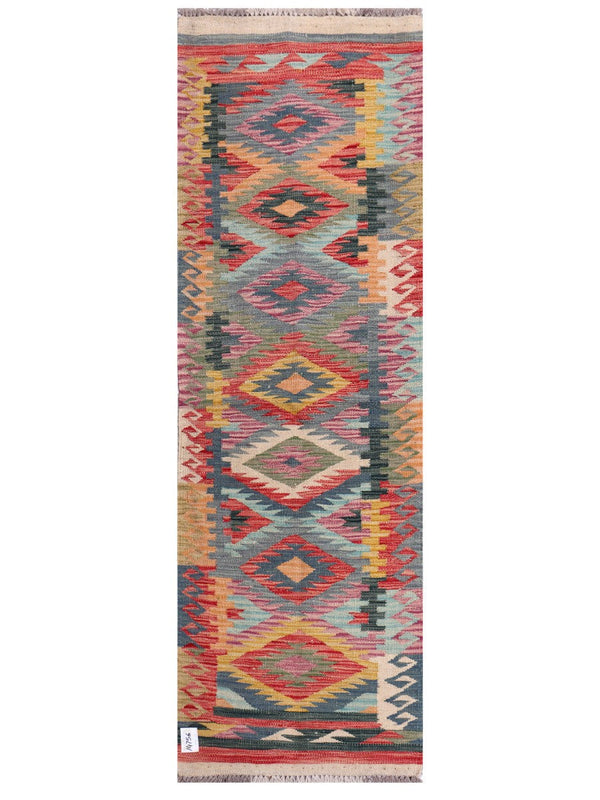 Maimana Afghanistan Kilim Rug - 200 x65 cm