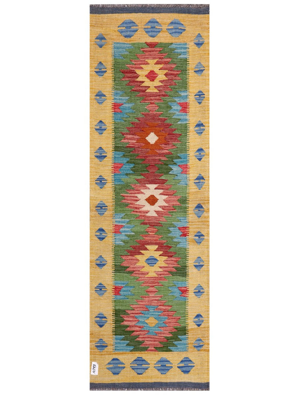 Maimana Afghanistan Kilim Rug - 185 x59 cm