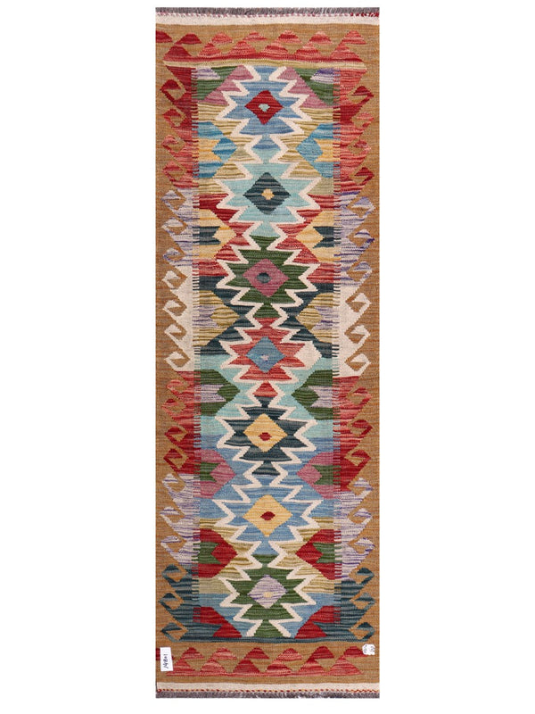 Maimana Afghanistan Kilim Rug - 192 x64 cm