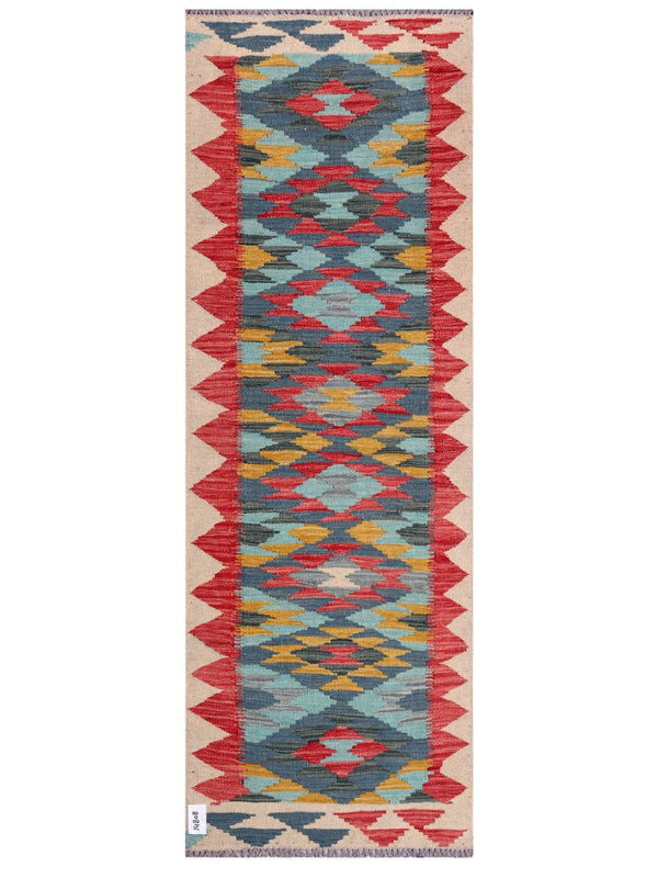 Maimana Afghanistan Kilim Rug - 195 x68 cm