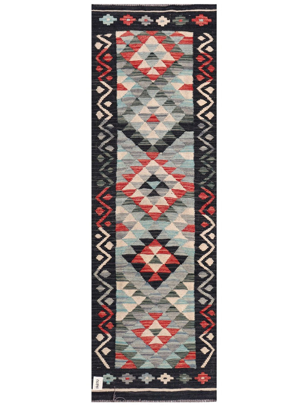 Maimana Afghanistan Kilim Rug - 195 x63 cm