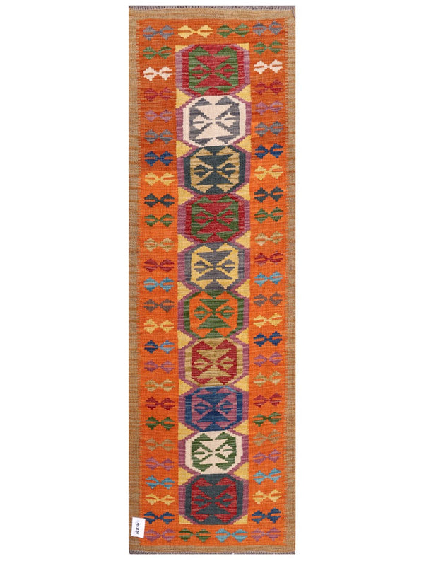 Maimana Afghanistan Kilim Rug - 195 x61 cm