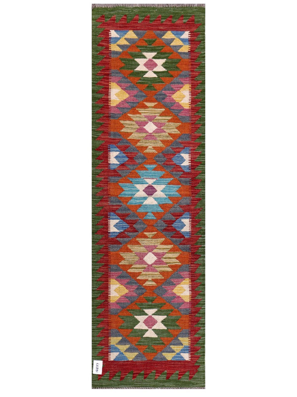 Maimana Afghanistan Kilim Rug - 197 x60 cm