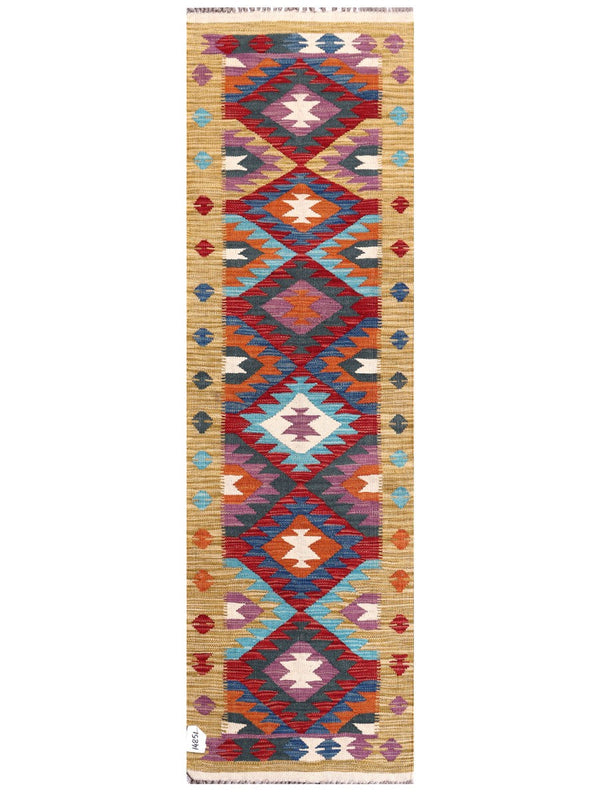 Maimana Afghanistan Kilim Rug - 199 x60 cm