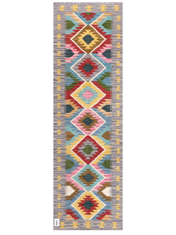 Maimana Afghanistan Kilim Rug - 195 x61 cm