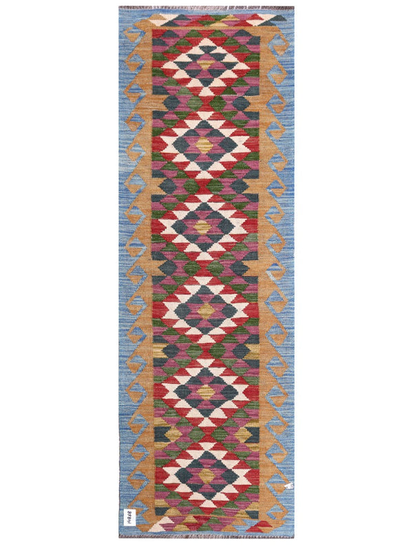 Maimana Afghanistan Kilim Rug - 195 x66 cm