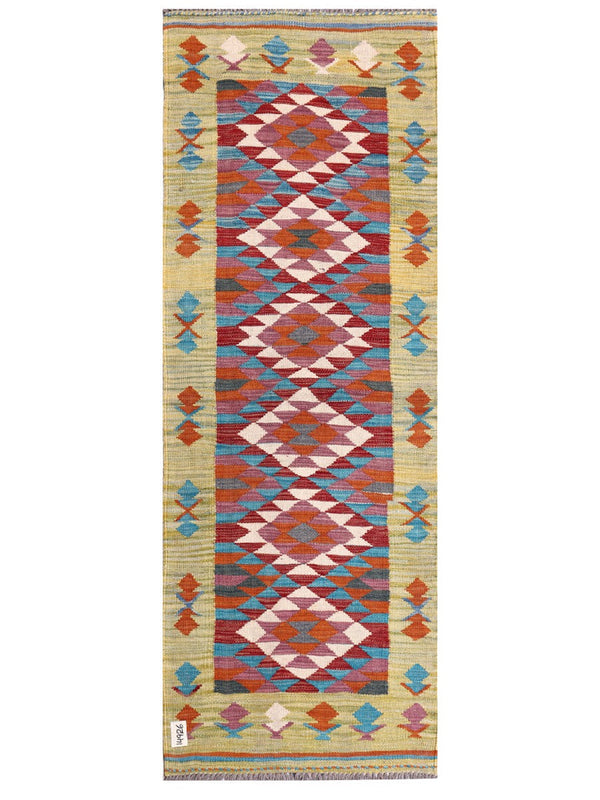 Maimana Afghanistan Kilim Rug - 183 x67 cm