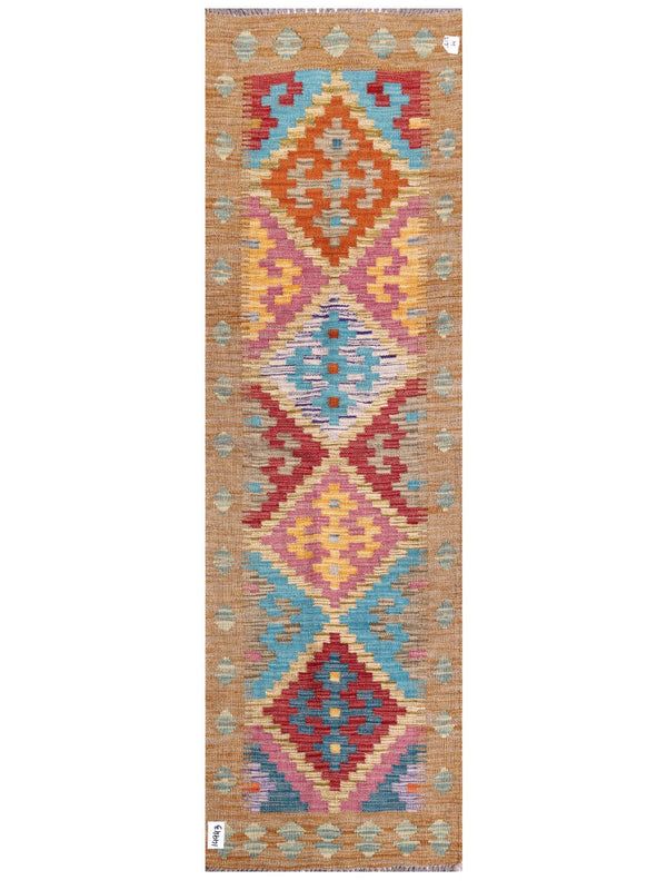 Maimana Afghanistan Kilim Rug - 193 x59 cm