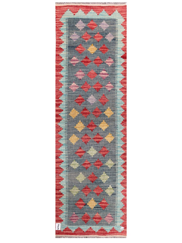 Maimana Afghanistan Kilim Rug - 200 x62 cm