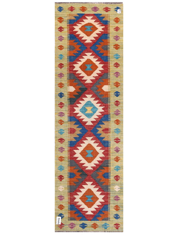 Maimana Afghanistan Kilim Rug - 200 x61 cm