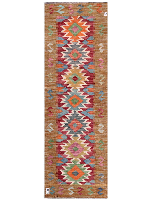 Maimana Afghanistan Kilim Rug - 200 x66 cm