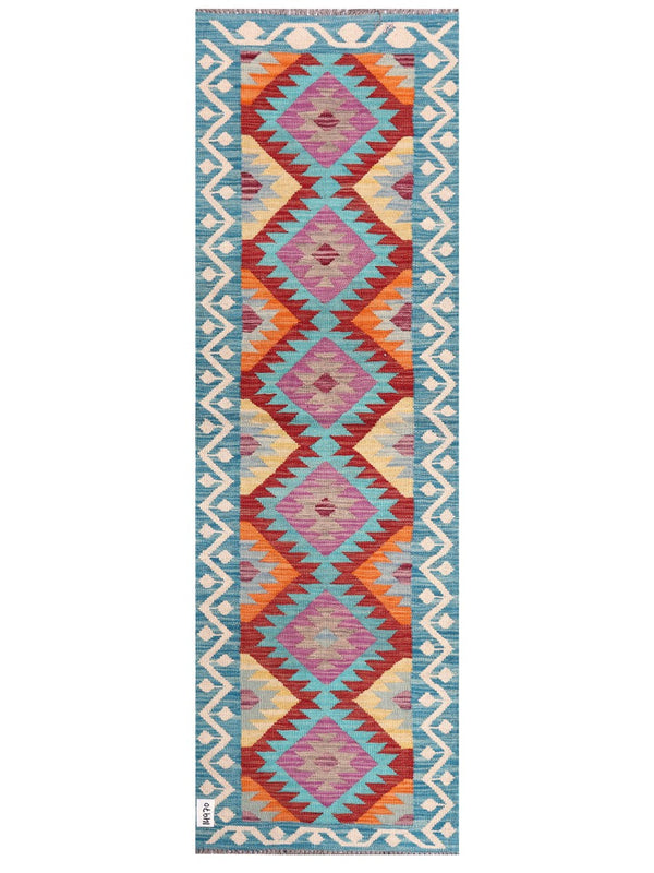 Maimana Afghanistan Kilim Rug - 200 x64 cm