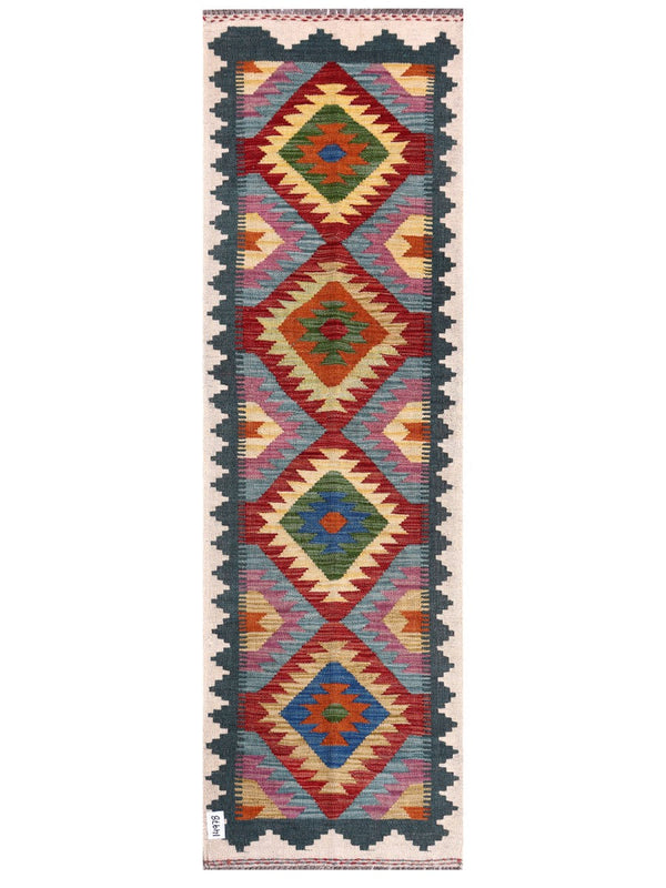 Maimana Afghanistan Kilim Rug - 200 x62 cm