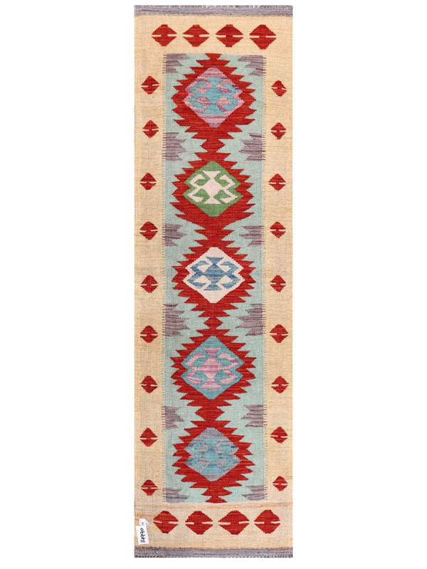 Maimana Afghanistan Kilim Rug - 196 x58 cm