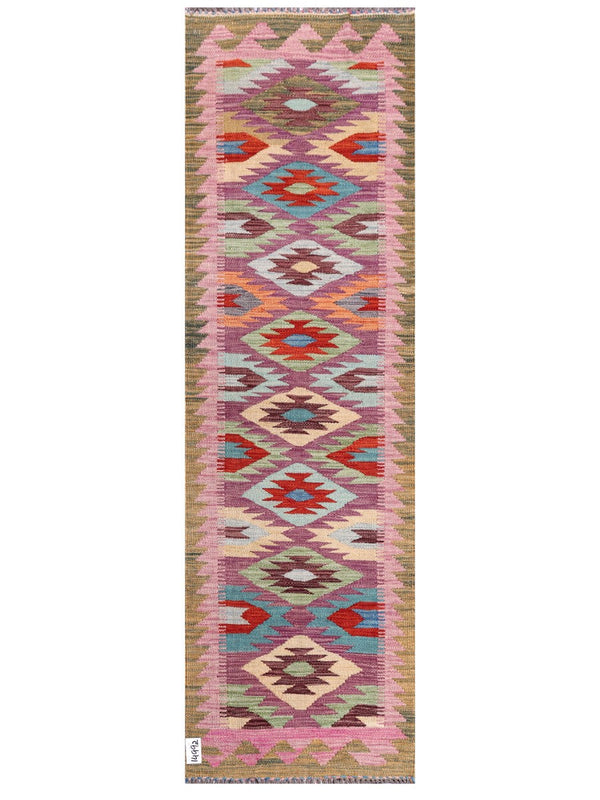 Maimana Afghanistan Kilim Rug - 196 x60 cm