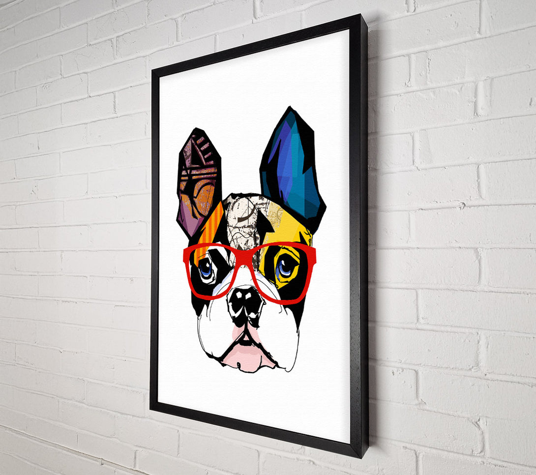  A Canvas Print of Popart French Bulldog Pooch Canvas Wall Art