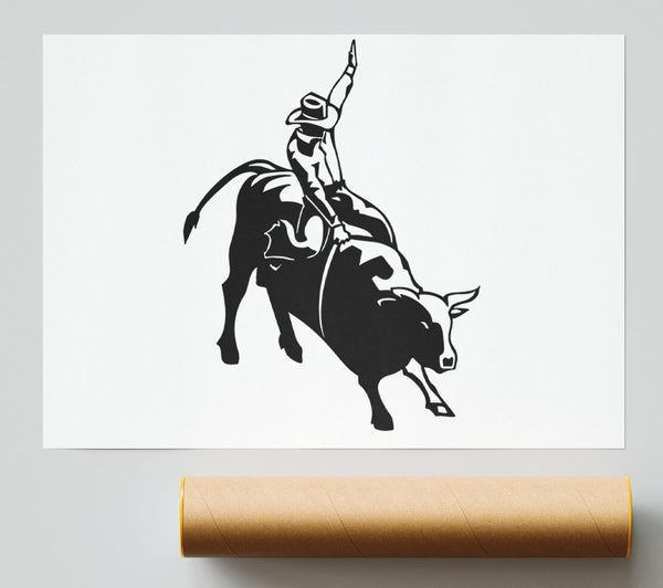 Cowboy Rider Giclee Print