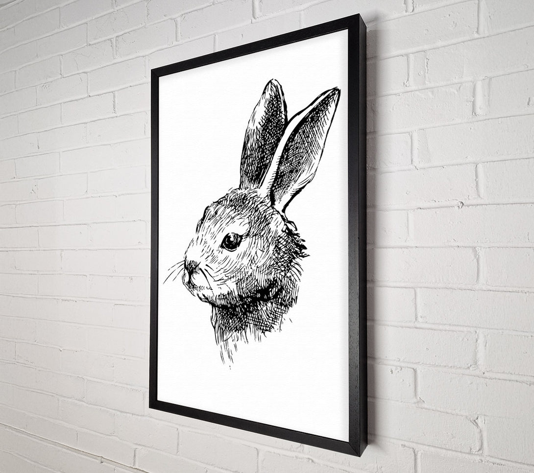  A Canvas Print of Bunny Portrait Canvas Art