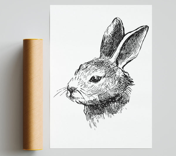 Bunny Portrait Print