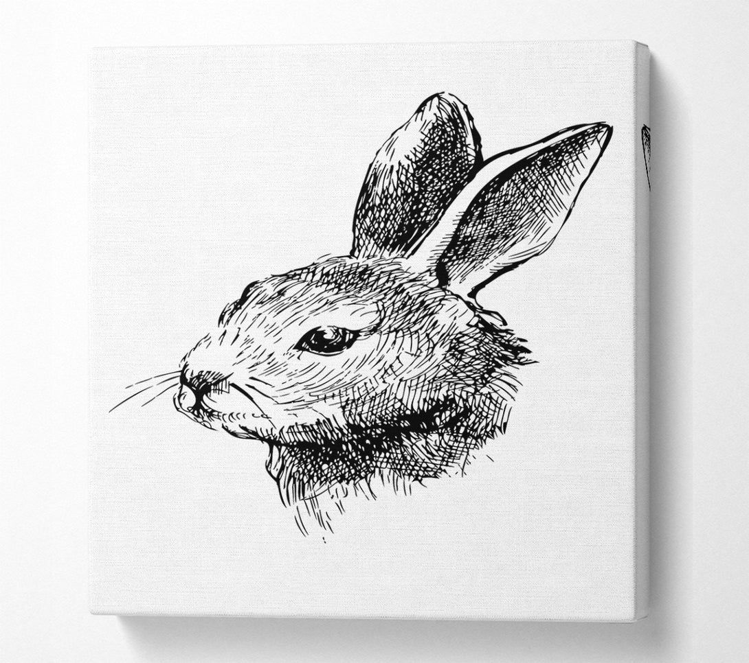  A Canvas Print of Bunny Portrait Canvas Art