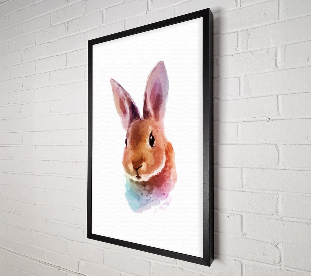  A Canvas Print of Rabbit Portrait Canvas Print