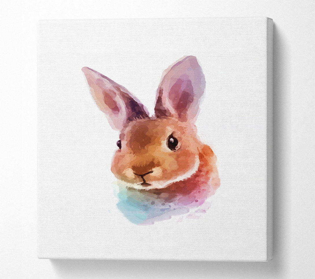  A Canvas Print of Rabbit Portrait Canvas Print