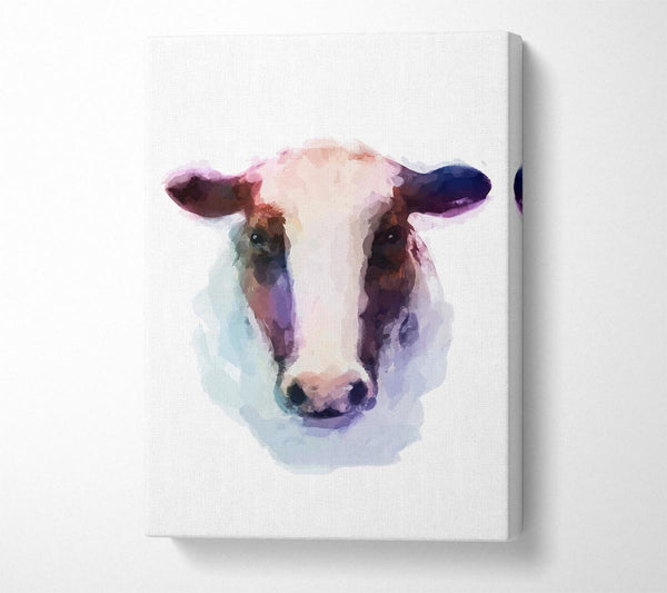  A Canvas Print of Sad Cow Face Canvas Print