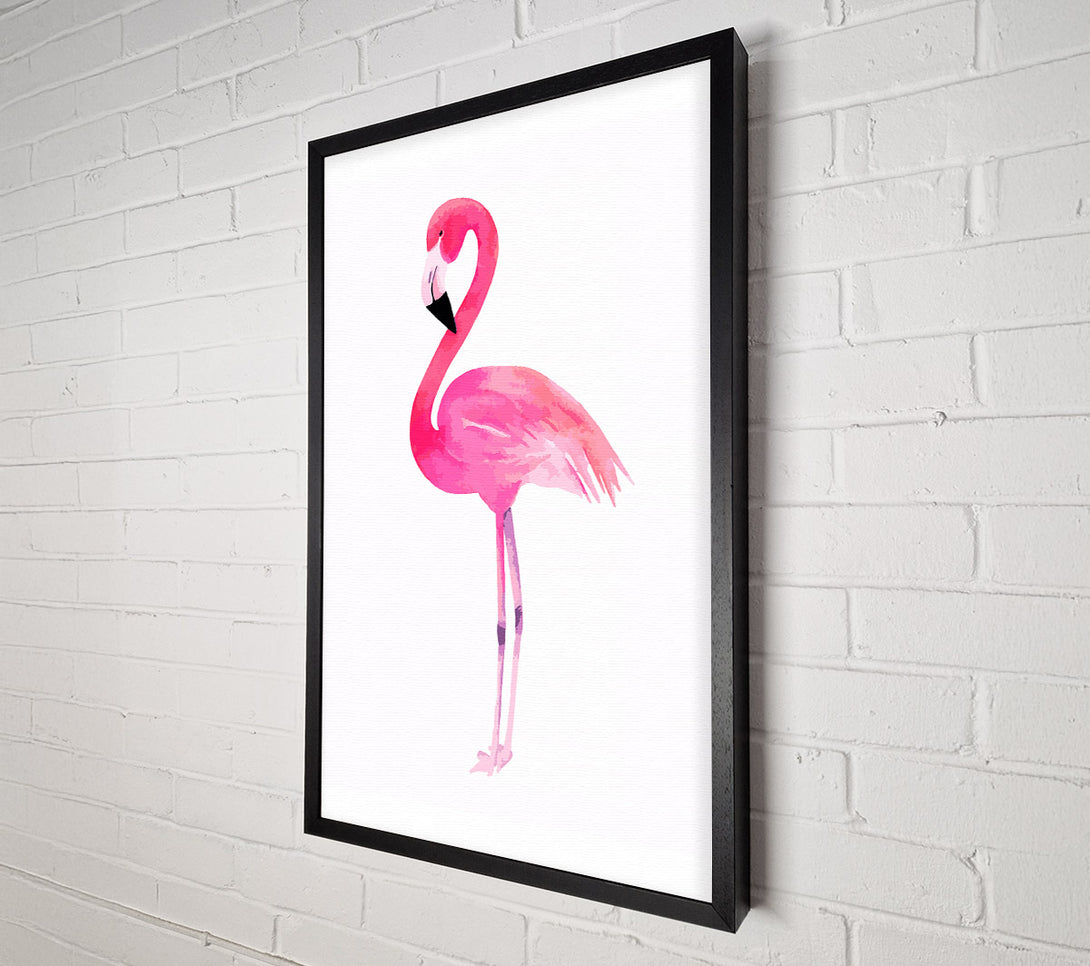  A Canvas Print of Pink Flamingo Canvas Art