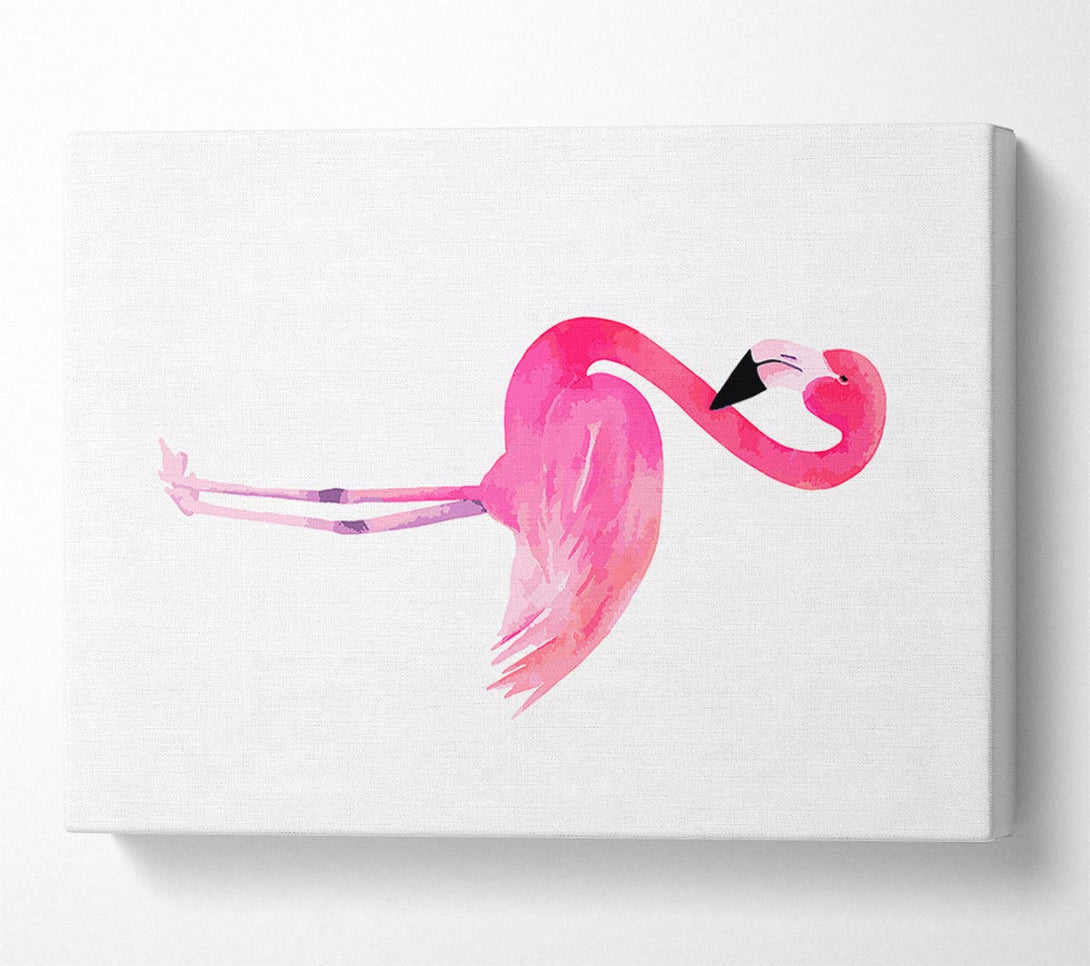  A Canvas Print of Pink Flamingo Canvas Art