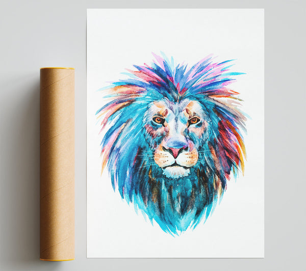 Lion Main Giclee Print