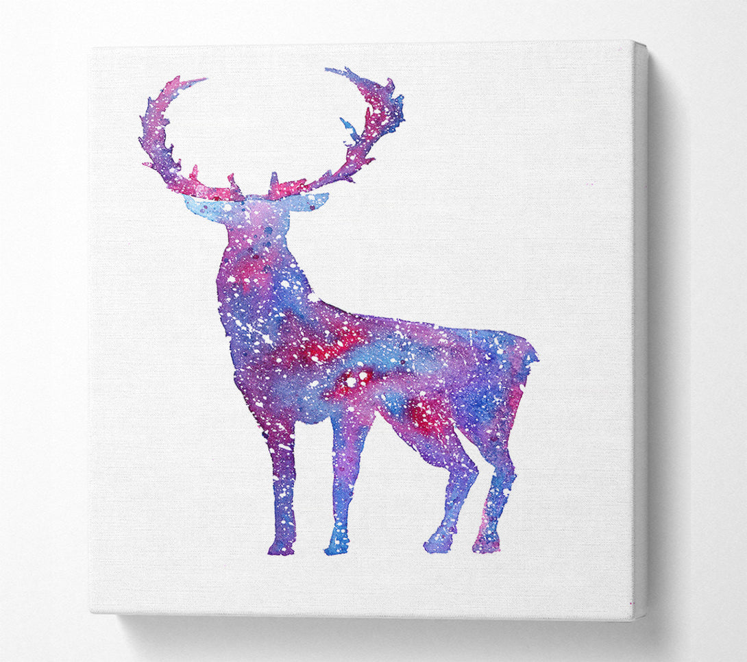  A Canvas Print of Stag Sparkle Canvas Wall Art