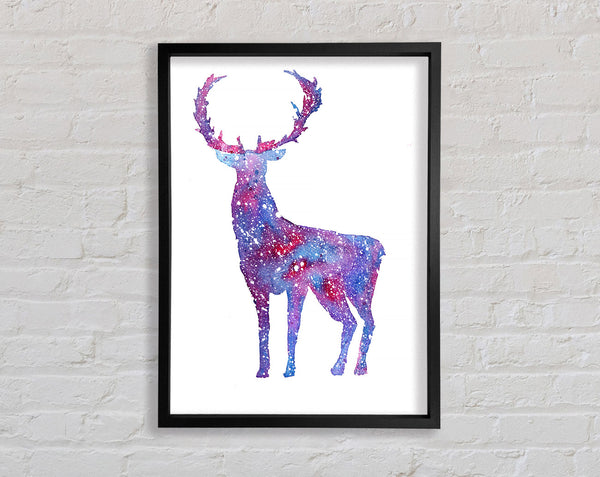 Stag Sparkle Framed Print