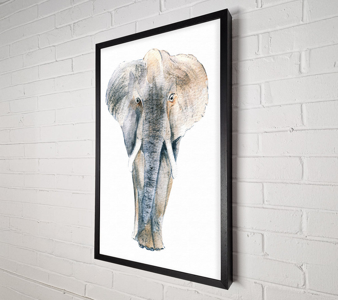  A Canvas Print of Elephant Drawing Canvas Art