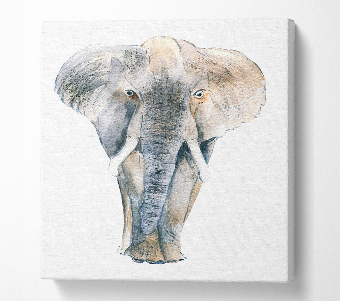  A Canvas Print of Elephant Drawing Canvas Art