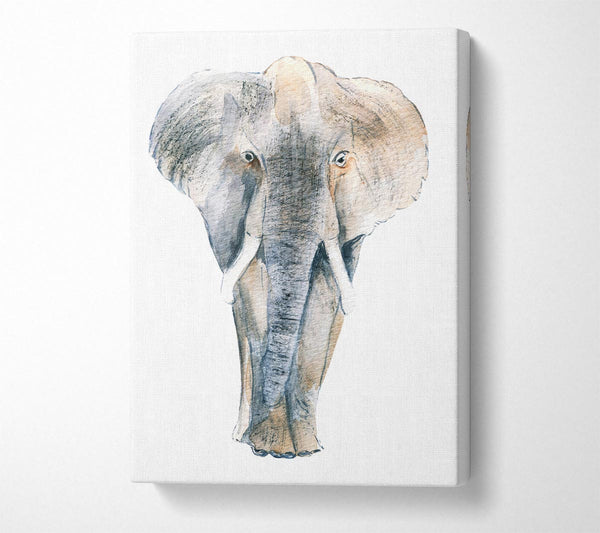  A Canvas Print of Elephant Drawing Canvas Art