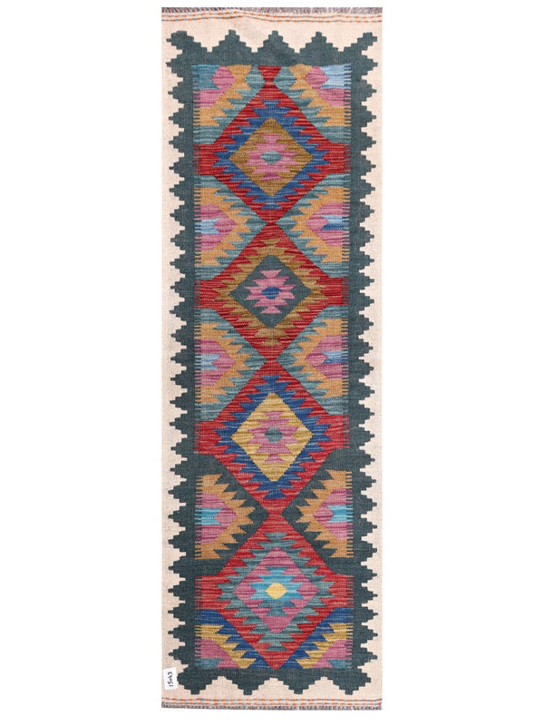 Maimana Afghanistan Kilim Rug - 197 x64 cm