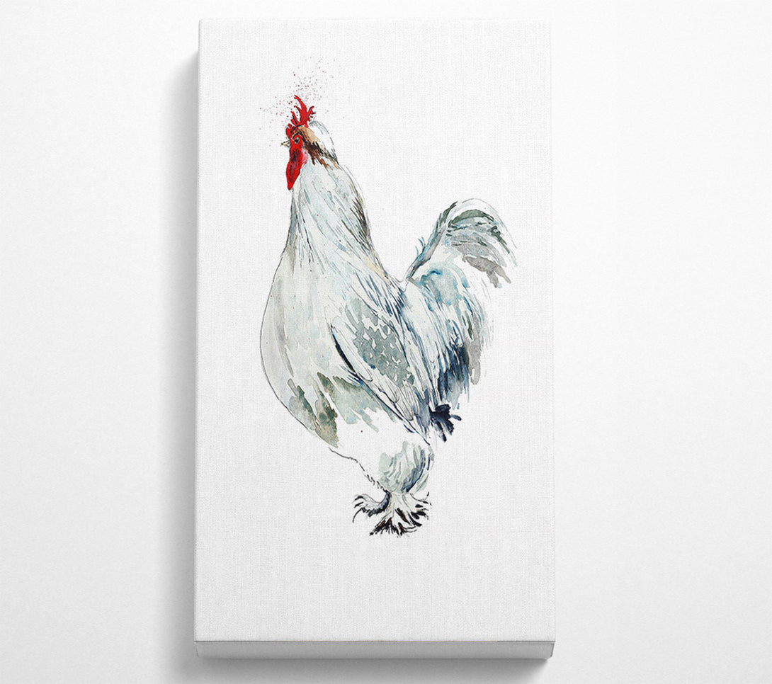 A Canvas Print of White Hen Canvas Wall Art