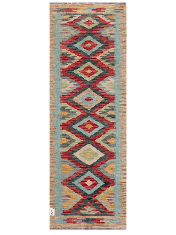 Maimana Afghanistan Kilim Rug - 201 x70 cm