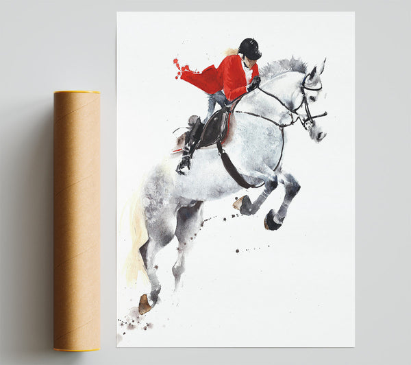 Horse Jumping Poster