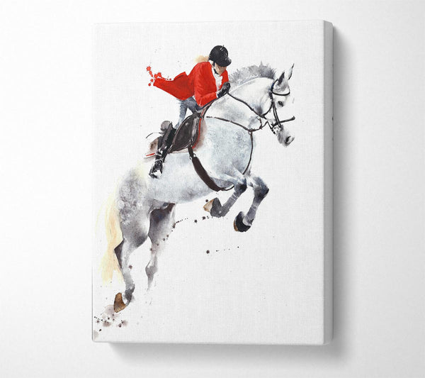  A Canvas Print of Horse Jumping Canvas Art