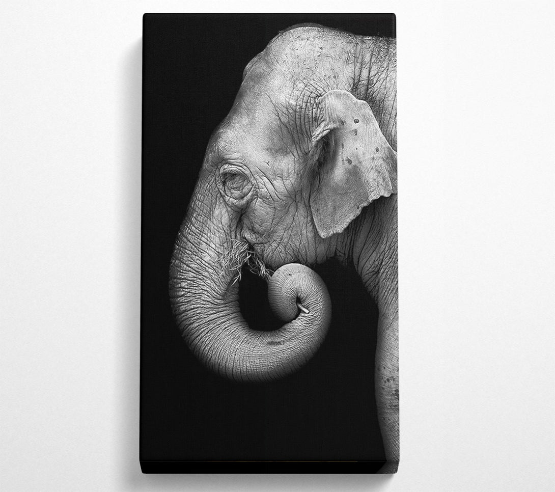  A Canvas Print of Elephant Face Canvas Wall Art